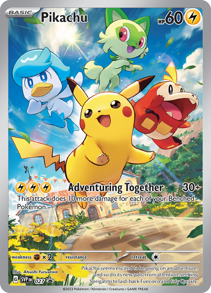 Pikachu store promo card