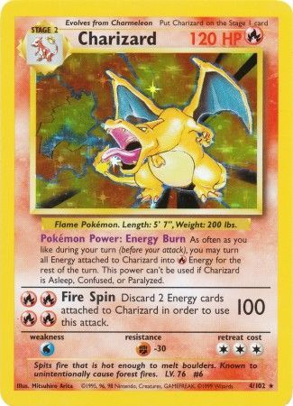 Charizard 4/102 - Base Set (BS) Holo