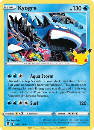 Kyogre 003/025