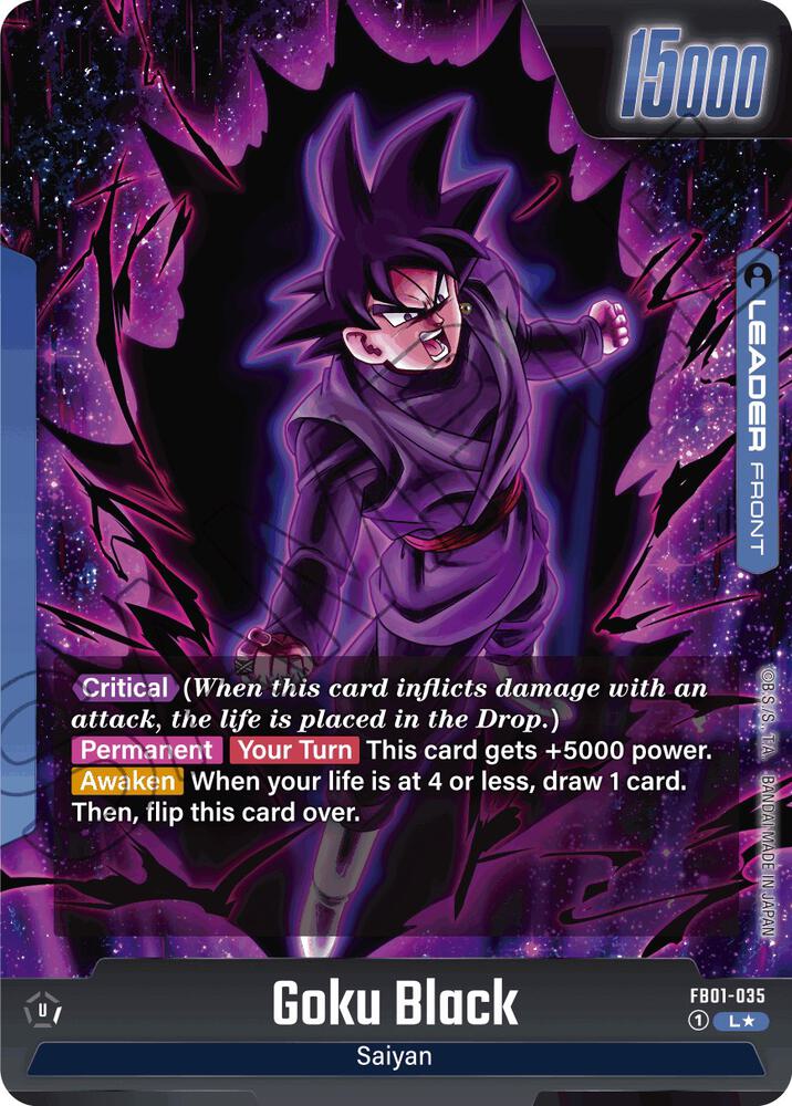 Goku Black - FB01-035 (Alternate Art)