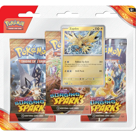 Pack Blister Surging Sparks (3 Sobres + Carta Promocional)