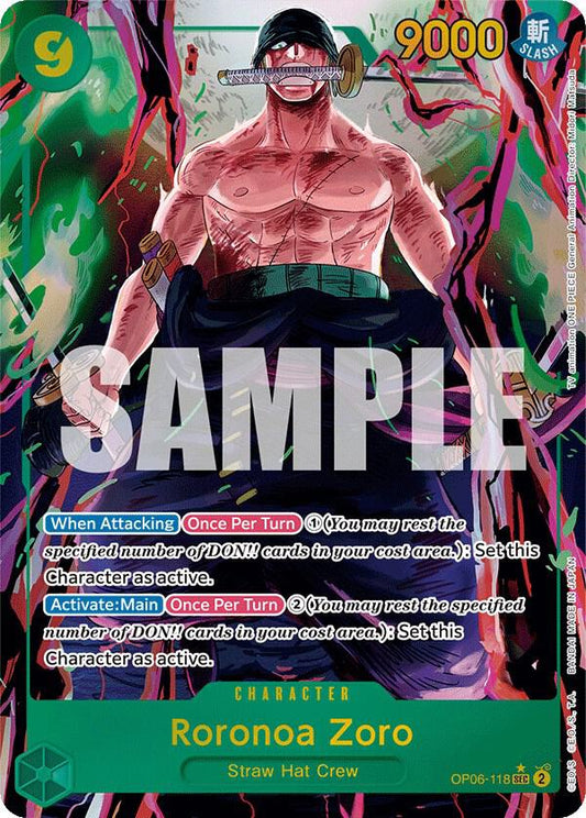 Roronoa Zoro (Alternate Art) OP06-118