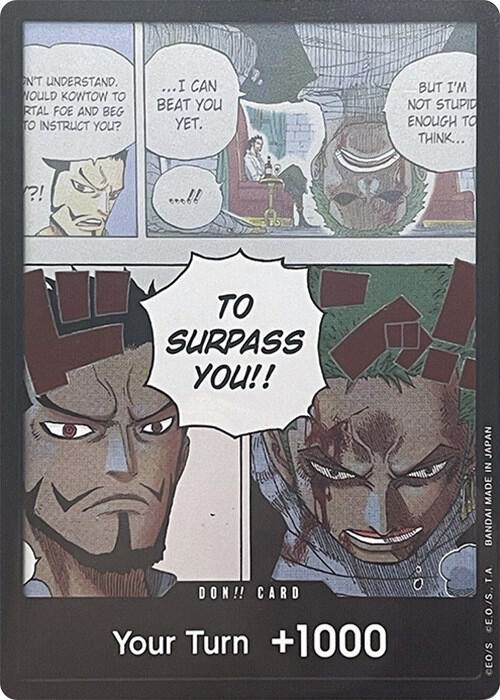 DON!! Card (Mihawk & Zoro)