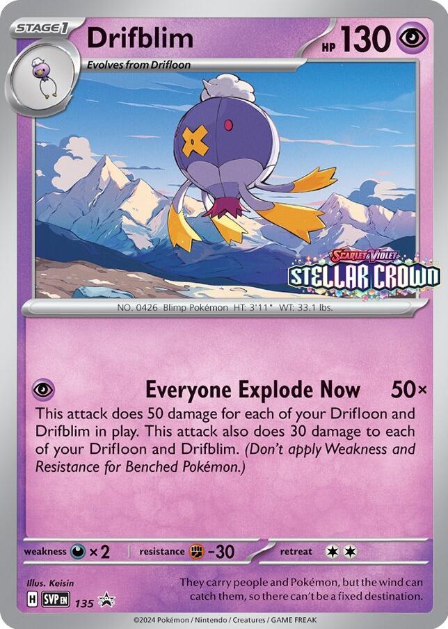 Drifblim Svp135 | Stellar Crown Prerelease – Afkstore.cl