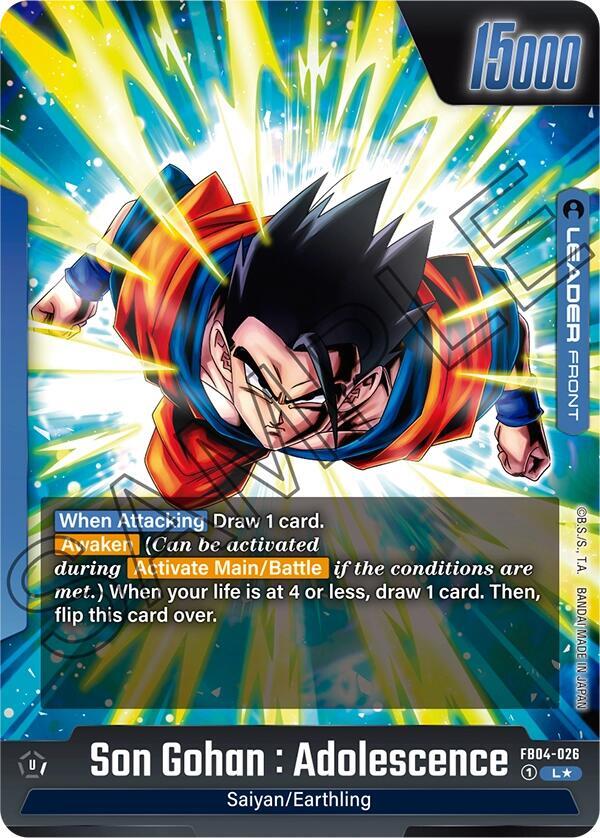 Son Gohan : Adolescence - FB04-026 (Alternate Art)