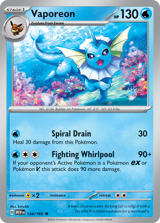 Vaporeon - 134/165