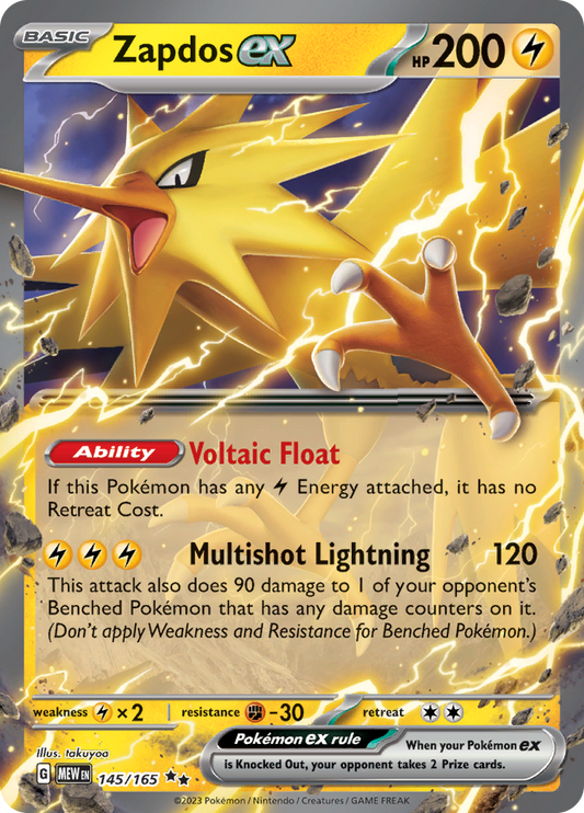 Zapdos Ex 145/165