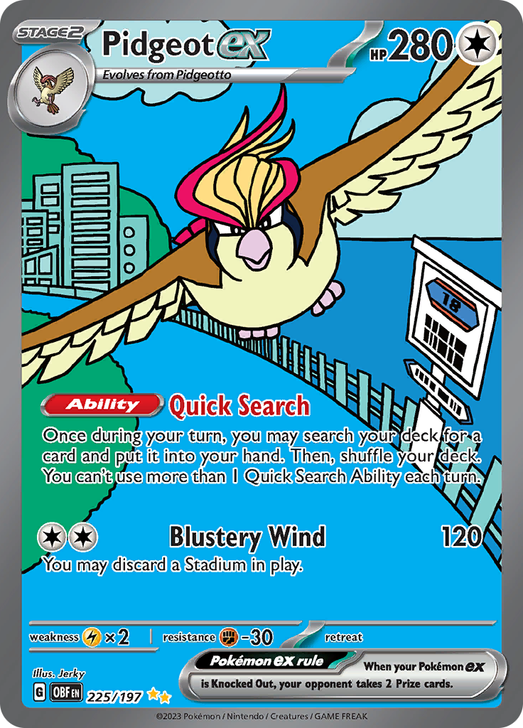 Pidgeot Ex 225/197