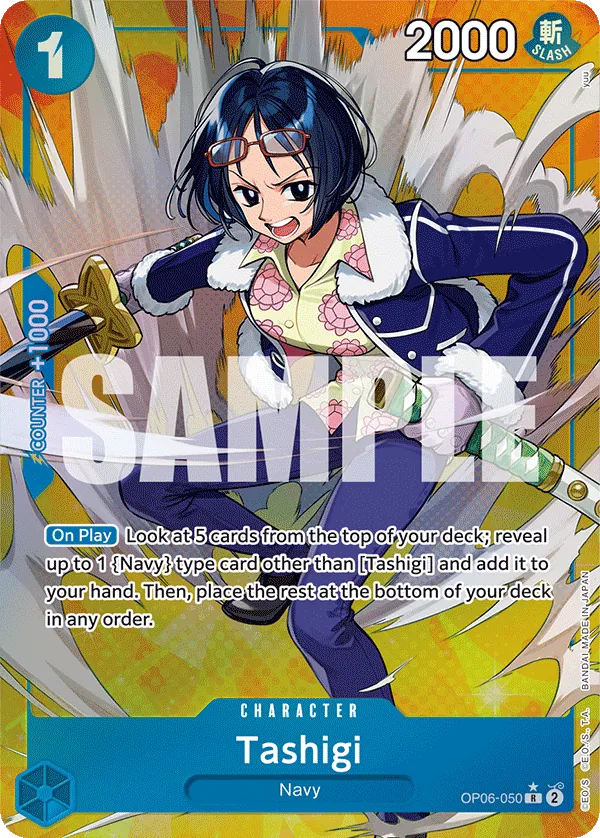 Tashigi (Alternate Art) OP06-050