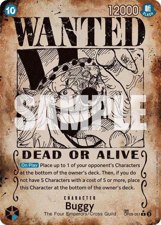 Buggy OP09-051 (Wanted Poster)