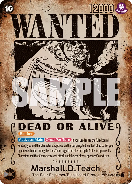 Marshall.D.Teach (Wanted Poster) OP09-093