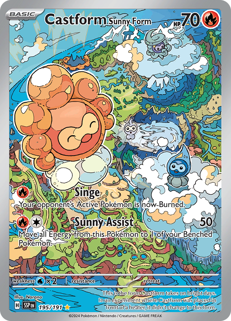 Castform Sunny Form 195/191