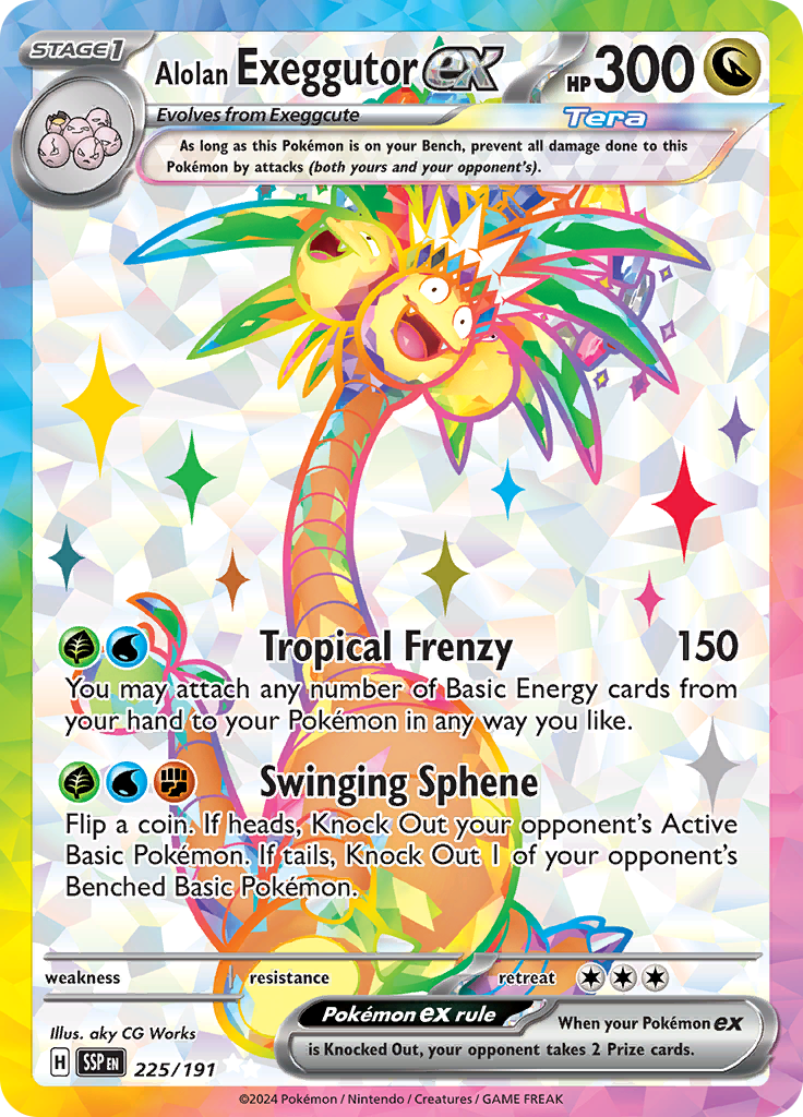 Alolan Exeggutor Ex 225/191 | Surging Sparks – Afkstore.cl