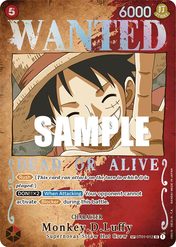 Monkey.D.Luffy (Wanted Poster) ST01-012