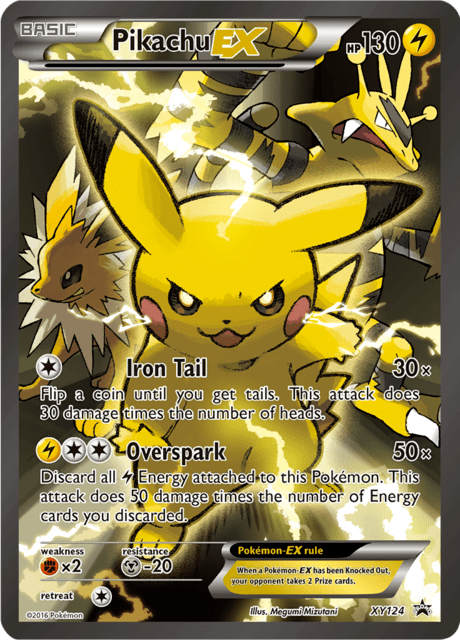 Pikachu EX XY124 (Pequeños detalles)