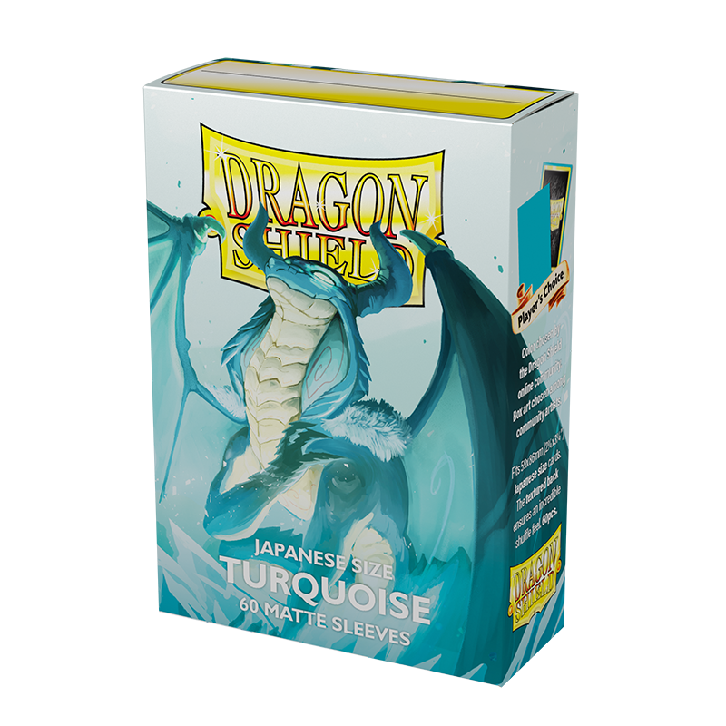 Dragon Shield - Sleeves Japanese Size Matte (60un) "Turquoise"