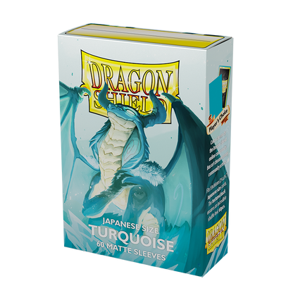 Dragon Shield - Sleeves Japanese Size Matte (60un) "Turquoise"