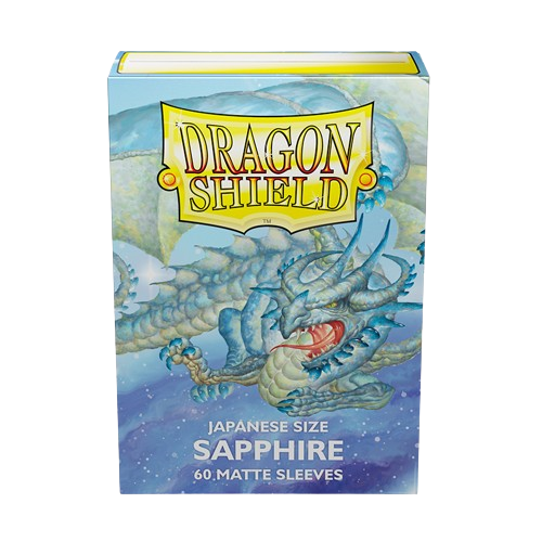 Dragon Shield - Sleeves Japanese Size Matte (60un) "Sapphire"